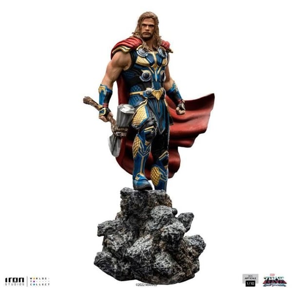 Statuett - IRON STUDIOS - THOR LOVE AND THUNDER - Resin - 1/10 - Inomhus