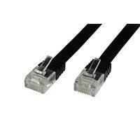 MICROCONNECT V-UTP603S-FLAT nätverkskabel - Cat6 - 3m - Svart