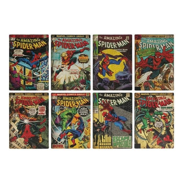 Underläggen - Paladone - Spiderman - Set om 8 - Officiell licens - Barninredning