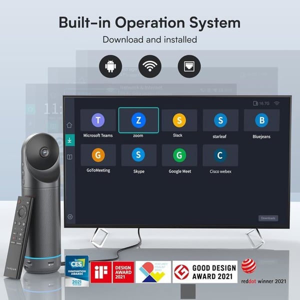 Videokonferencekamera - KanDao - Meeting Pro - 360 grader - HD 1080P - Indbygget mikrofon