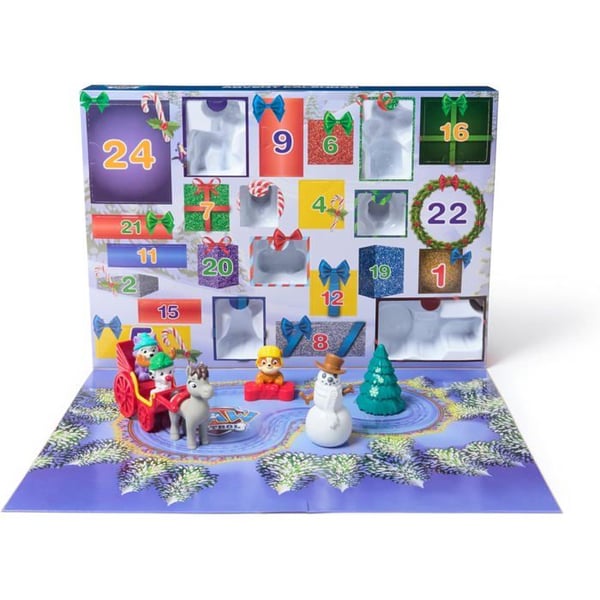 Adventskalender - PAW PATROL - 2024 - 24 figurer - Julaccessoarer - Blandat