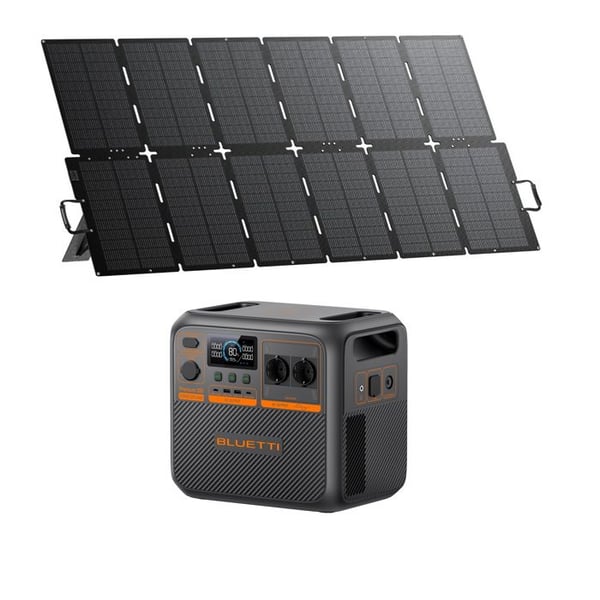 Kit BLUETTI Premium 200 V2(AC270P) med Solpanel 500W - 2073.6Wh, Solgenerator 4x2700W