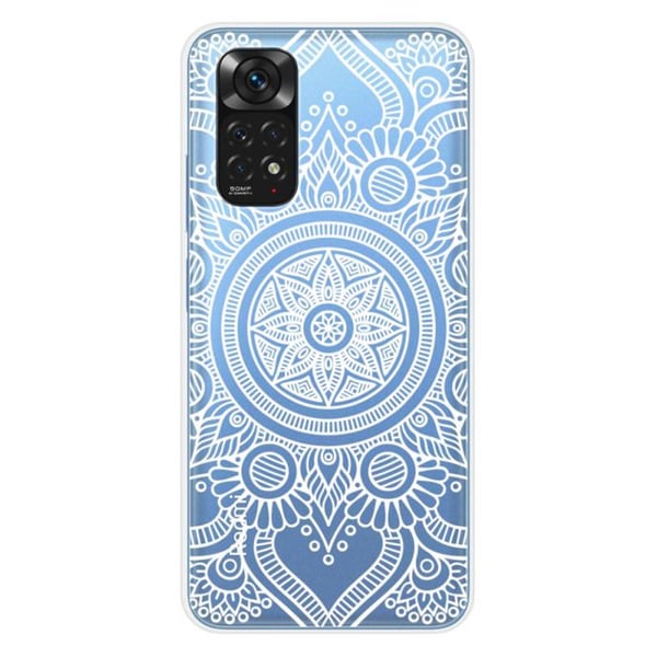 Silikonfodral - Kompatibel med Xiaomi Redmi Note 11 4G - mandala-design i vitt