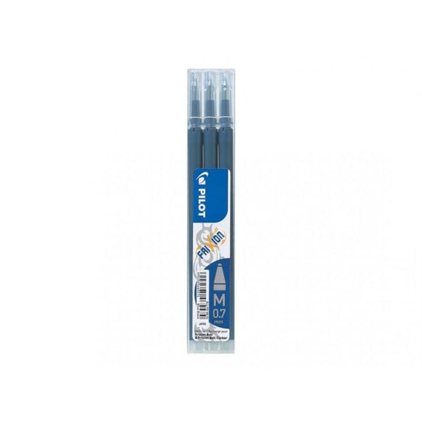 Recharge Stylo - PILOT - FriXion Ball och Clicker - 0,7 mm - Blå - Pack om 3