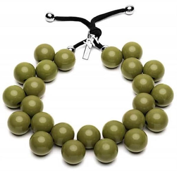 Collier - BALLSMANIA - C206 - Olivgrön - Nickelfri - Giftfria färgämnen