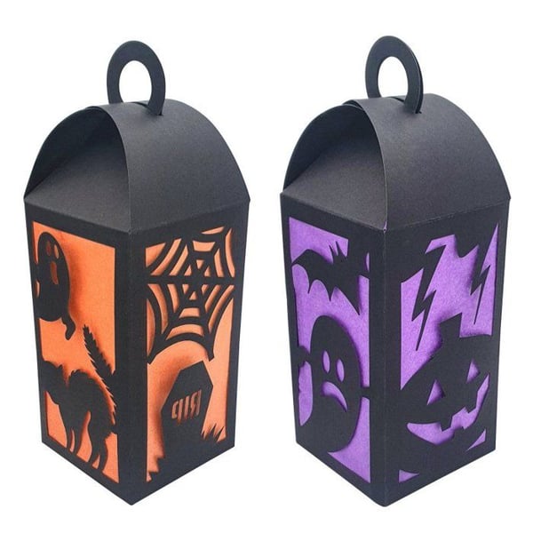 MégaCréa DIY - Papperslyktor Halloween 9 x 25cm 2 stycken