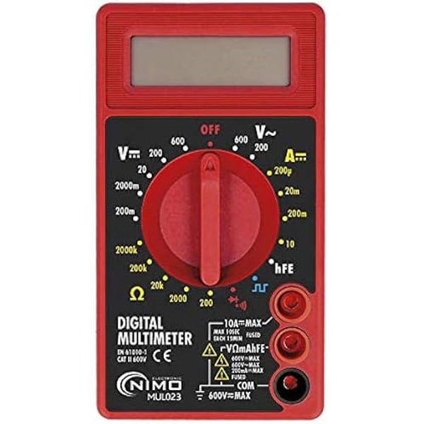 Digital multimeter - Nimo - 02451 - 600 V - Wired - Multicolor