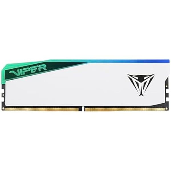 Modul RAM DDR5 - PATRIOT MEMORY - Viper Elite 5 RGB - 16 GB - 5600MT/s - Vit kylare vit