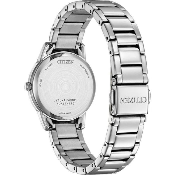 Kvinnoarmband klocka Citizen FE1241-71X - Rostfritt stål - Grön urtavla - Vattentålig 3 bar