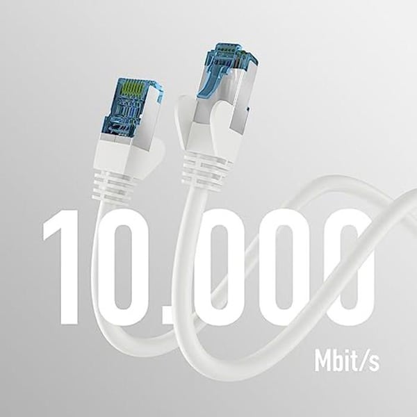 Nätverkskabel CAT. 7 - EFB-Elektronik - 0,5 m - 10 Gbit - Anti-twist skydd - RJ45