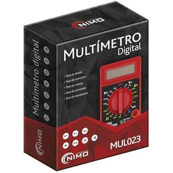 Digital multimeter - Nimo - 02451 - 600 V - Wired - Multicolor