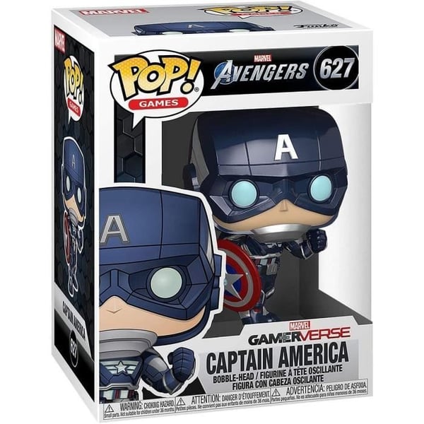 Funko Pop! Marvel: Avengers Game - Captain America (Stark Tech Suit)