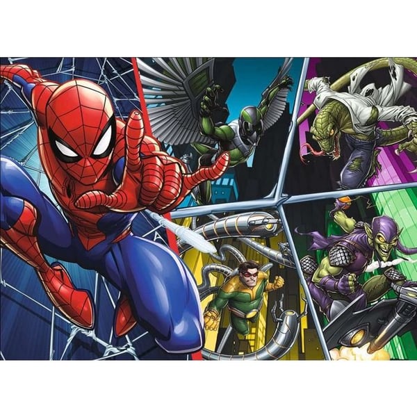puslespil 45 brikker SpiderMan - NATHAN JEUX - Blå - Blandede materialer - 45 brikker - Fra 4 år