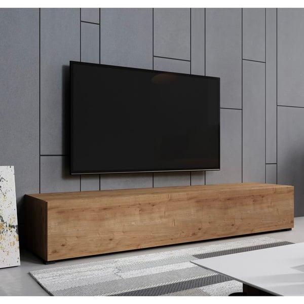 TV-möbel med soffben | 1 dörr med 3 fack | Färg Ek | L 180 x P 40 x H 32 cm | Modell Aitana M2 TV-möbel med soffben | 1 dörr med 3 fack | Färg Ek | L 180 x P 40 x H 32 cm | Modell Aitana M2