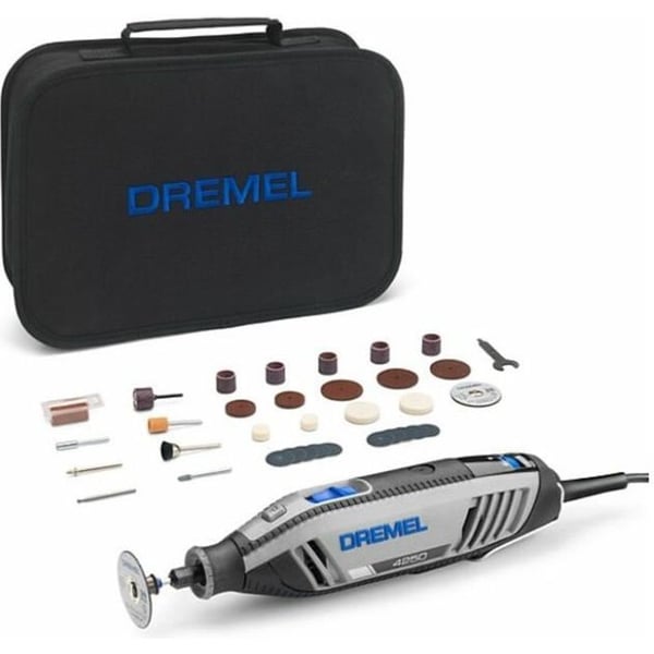 Multifunktionell roterande verktyg DREMEL - sladdad 4250/35 - 175W - 35 tillbehör + tygväska - F0134250JA