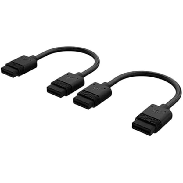 Kabel - CORSAIR - iCUE LINK - 100mm - Svart - Omvändbara huvuden