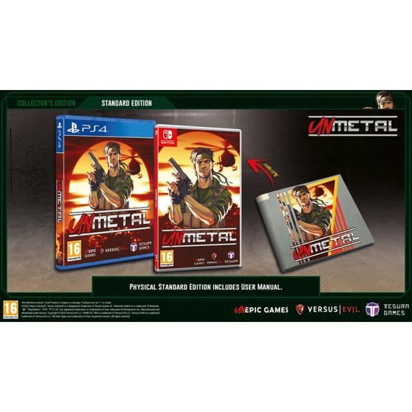 PS4-spel - Unmetal - Action - PEGI 7+ - Humoristisk rymning - Klassisk arsenal