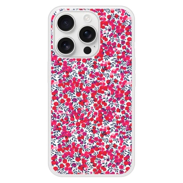 Siliconfäll med förstärkt tryck, kompatibel med Apple iPhone 16 Pro Liberty Wiltshire Röd