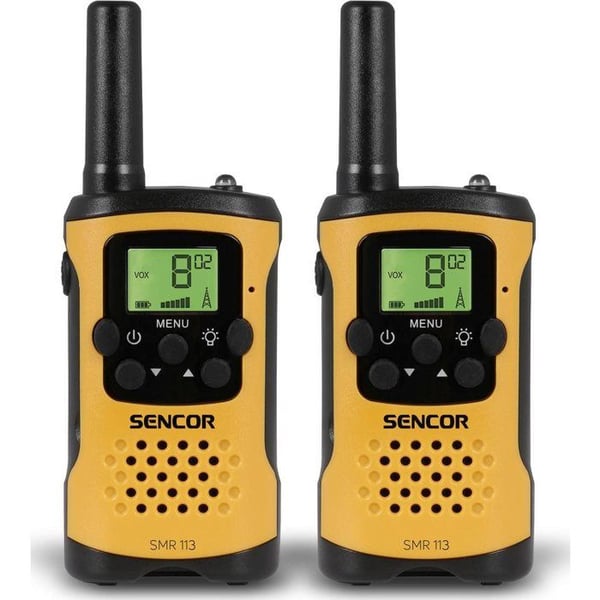 Bärbar radio - SENCOR - SMR 113 TWIN - Räckvidd 5 km - Bakgrundsbelysning - Batterisparare