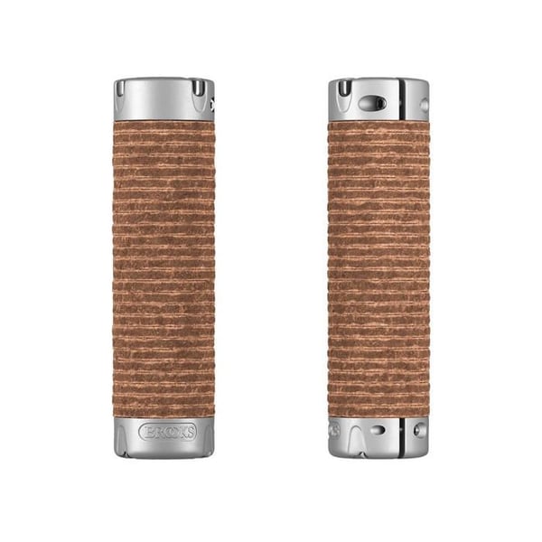Grips och Bar-ends Brooks BLG2LL0A27203 - Fyllig lädergripar (130+130mm) - Honung