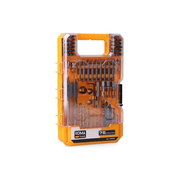 Borrar och Bits, Set med 76 Delar, 25,5 X 3,6 X 17 Cm