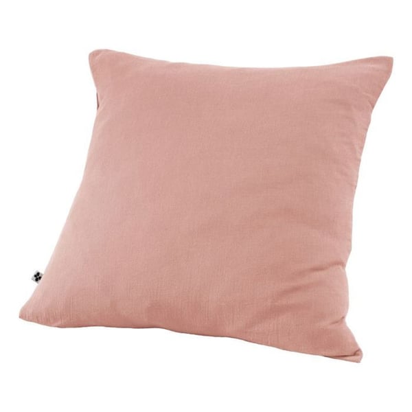 Dekorativ örngott "Gaïa" 80 x 80 cm "Gaze de Coton" Fjärilseffekt - Gaia Rosé Persika - Örngott 80 x 80 cm
