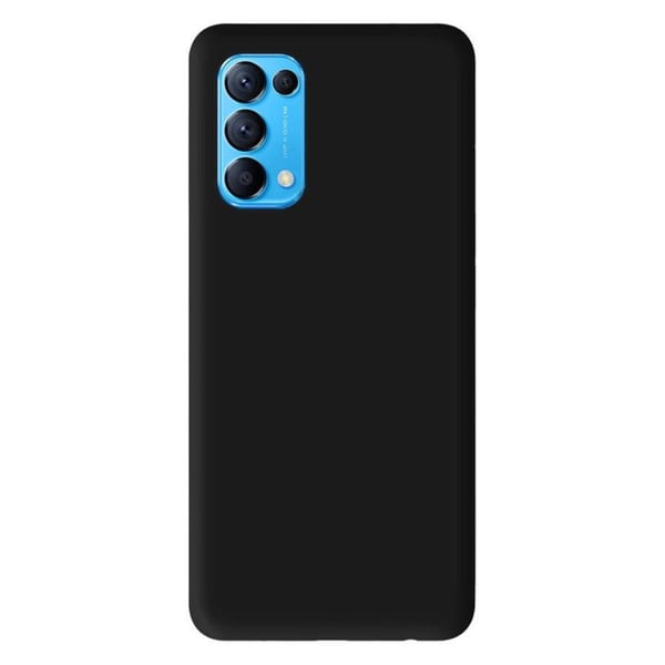 Svart silikonfodral - Kompatibel med Oppo Find X3 Lite, Oppo Reno 5
