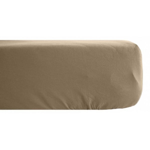 Palace prydnadslakan 100 % tvättad färgad bomull 63 trådar/cm² South Wind - Palace Camel - 140 x 190 cm 35 cm keps