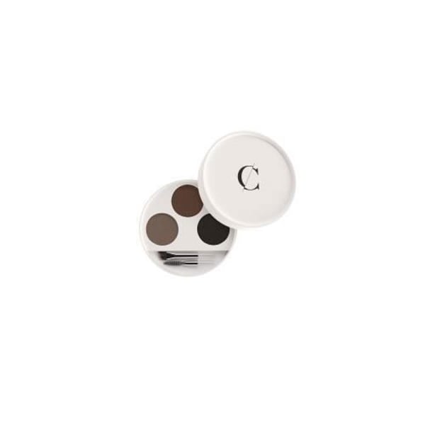 Kit för ögonbryn - COULEUR CARAMEL - N°29 Bruna - 3 nyanser av puder - Vegan - 100% naturlig