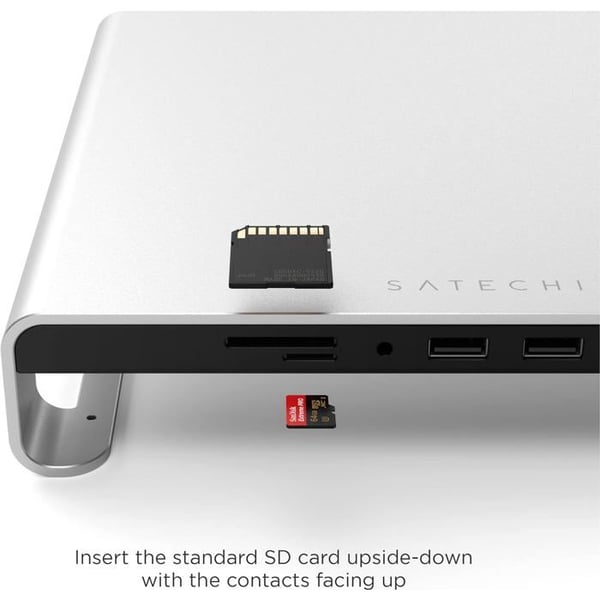 Support Typ-C SATECHI - Aluminium - 5 portar USB 3.2 - Elegant design - Kompatibel med iMac