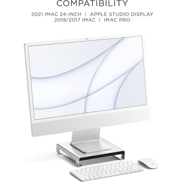Support Typ-C SATECHI - Aluminium - 5 portar USB 3.2 - Elegant design - Kompatibel med iMac