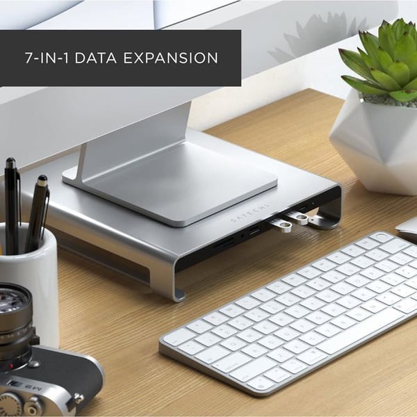 Support Typ-C SATECHI - Aluminium - 5 portar USB 3.2 - Elegant design - Kompatibel med iMac