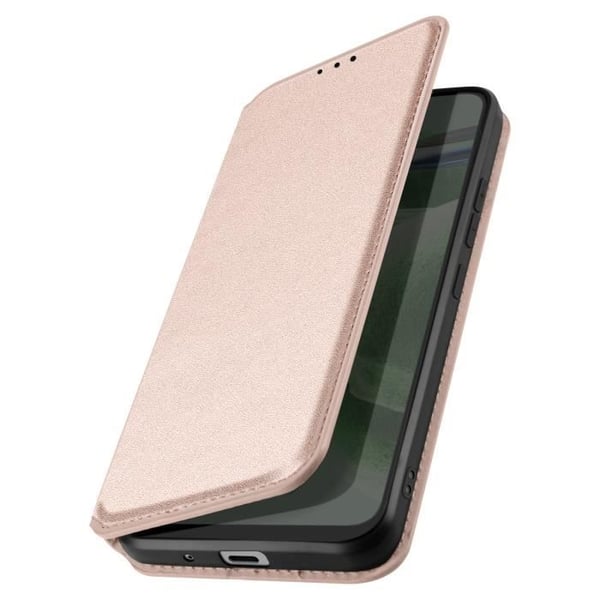 Fodral till Nokia 3.1 Plus - AVIZAR - Korthållare Video Support Magnetic Flip - Champagne Rosa