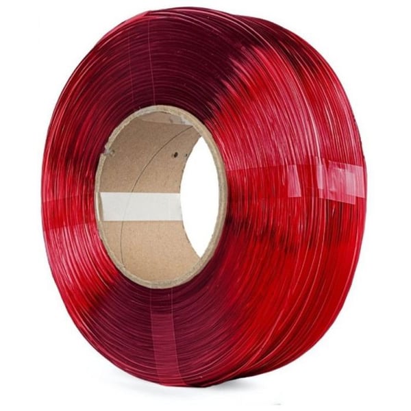 Filament - Rosa-plast - PETG - 1,75 mm - 1 kg - Transparent rød