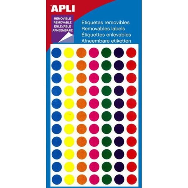 Apli Agipa - Klistermärken Rund Ø 8 mm x 308