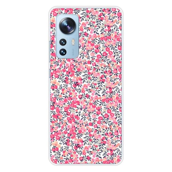 1001Coques - Silikonfodral kompatibelt med Xiaomi Mi 12 Mi 12X - Liberty Wiltshire Rose-mönster - Originaldesign tryckt i Frankrike