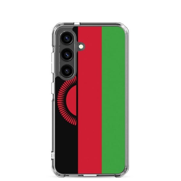 Mobilskal – Malawis flagga – Kompatibel med Samsung Galaxy S21 – Mjuk skal – Slitstark och stötabsorberande – Pixelforma