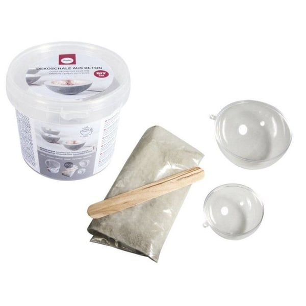 Kit för kreativ betongskärning, 250g betong inklusive tillbehör, hink