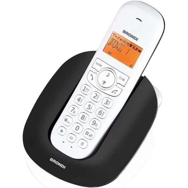 Trådløs telefon - BRONDI - Manta - Belyst skærm - Eco DECT - 20 hukommelser