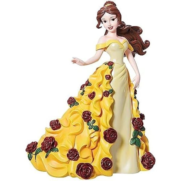 Figur föremål - ENESCO - Belle från Skönheten och odjuret - Gul klänning - Iriserande finish - Hantverk