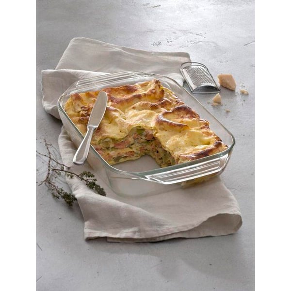 Rektangulär ugnsform - PYREX - Låt oss dela - 35 x 23 cm - Glas