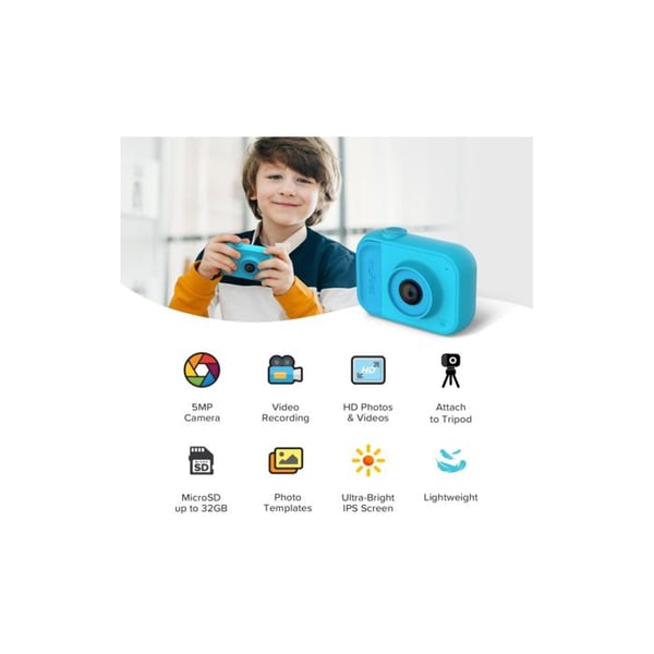 Digitalkamera - OAXIS - myFirst Camera 10 - 5 MP - Video 1080p - Holdbart Design