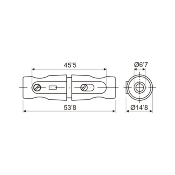 Luftsäkringshållare - Electro Dh - 06.007/N - Paket med 10 - Färg Svart - Plast