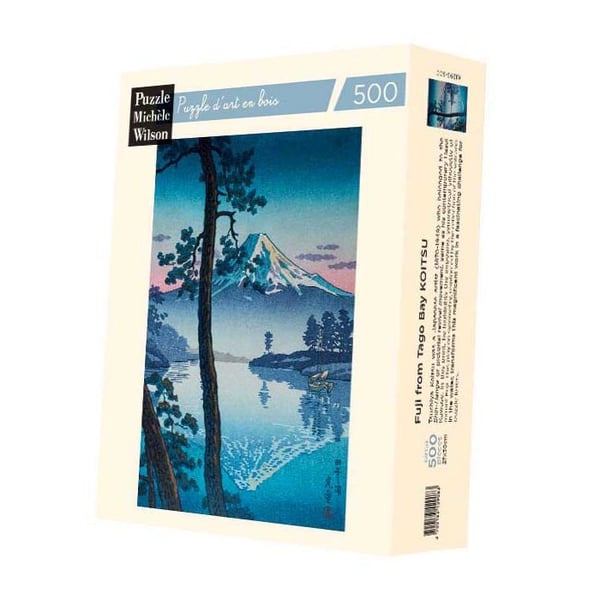 Pussel - PUZZLE MICHELE WILSON - FUJI FRÅN TAGO-BUKTEN - 500 bitar - Trä - Handgjord