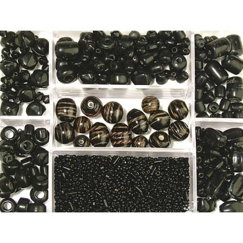 Glaspärlor - Rayher - 14003576 - 115 g - Blandade färger - Dekorativa föremål