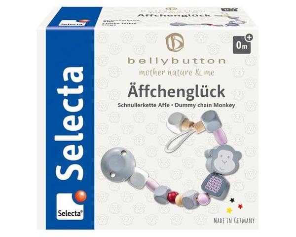 Selecta - Rosa apa nappklämma - SCHMIDT