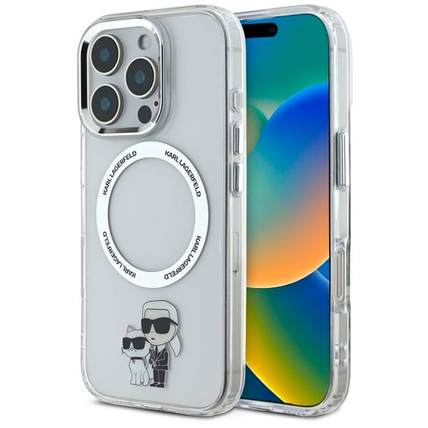 Mobilskydd - KARL - Karl och Choupette - iPhone 16 Pro Max - Transparent - Mjuk