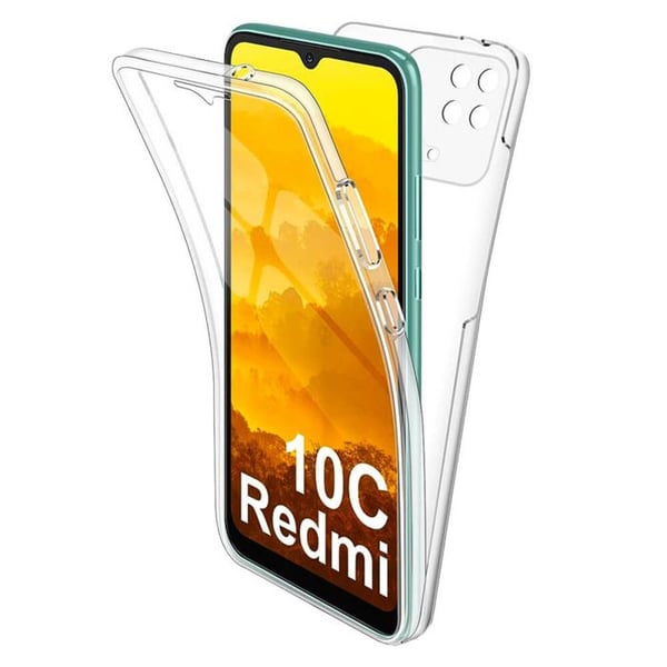 Heltäckande 360-fodral - Xiaomi - Redmi 10C - Skrivskydd - Semihård - Oförstörbar skydd
