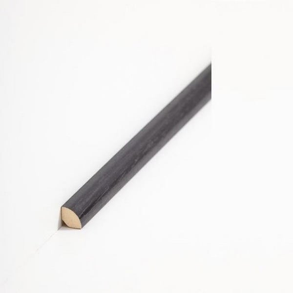 PROVISTON Kvartsrund 12 x 12 x 2000 mm svart att limma, skruva &amp; spik motsockel 10 meter | 5 stycken