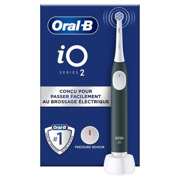 Elektrisk Tandborste - ORAL-B - iO2 - Skogsgrön - Uppladdningsbar - Trycksensor